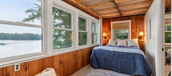 Lakefront Cottage Retreat: 3BR w/ Fire Pit, BBQ & Dock