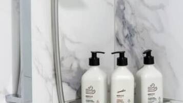Hair dryer, towels