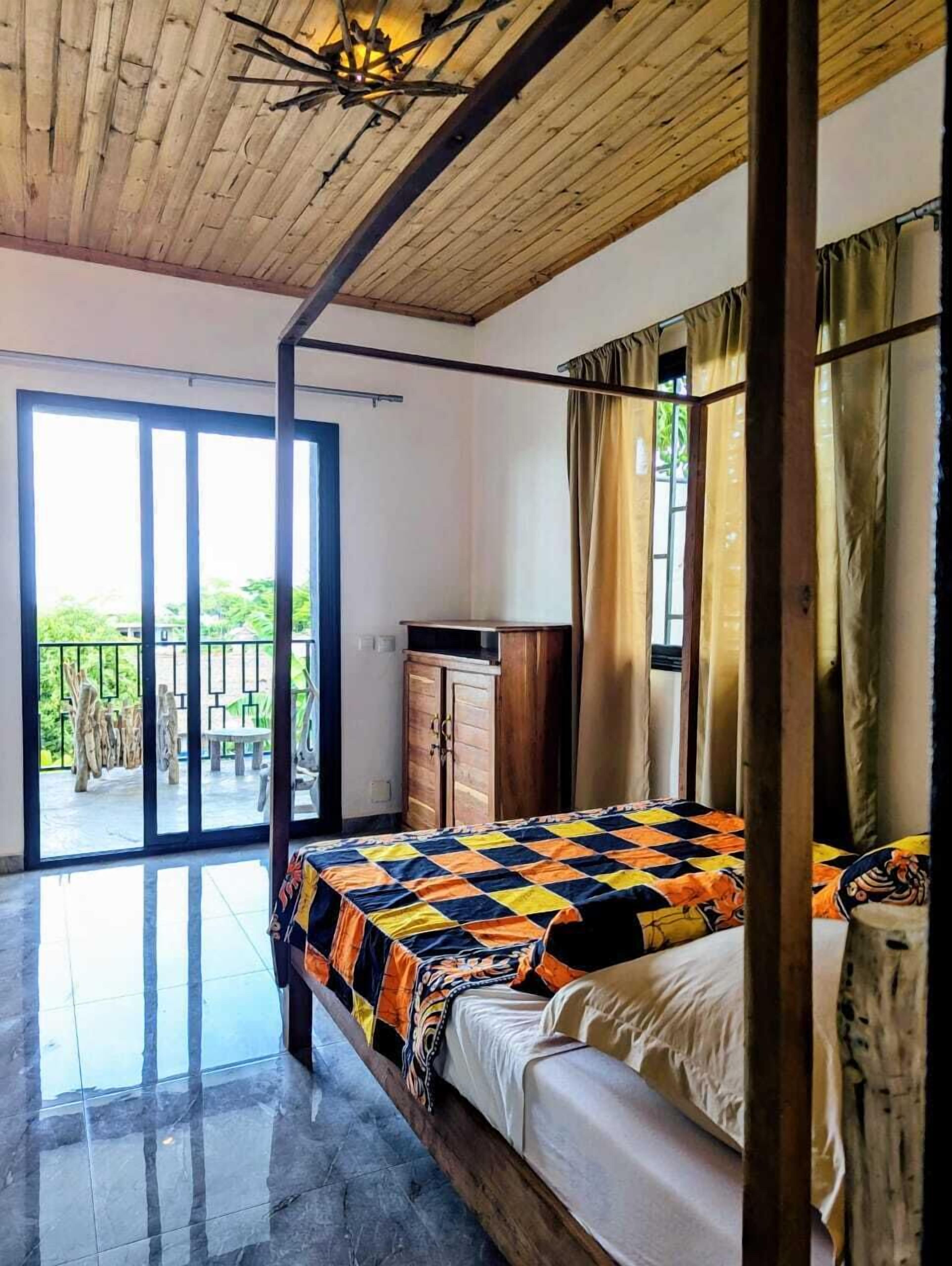 Comfort appartement, 2 slaapkamers, uitzicht op zee, aan tuin | Een kluis op de kamer, gratis wifi