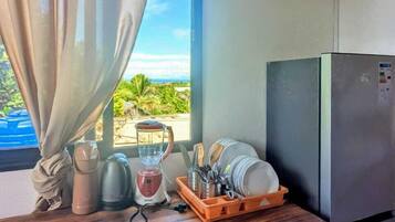 Appartement Confort, 2 chambres, vue mer, cÎté jardin | Cuisine privée