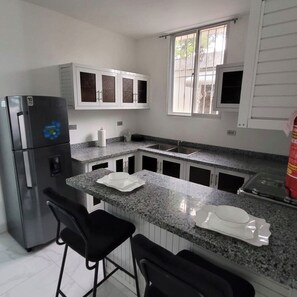Fridge, oven, stovetop, coffee/tea maker - Departamento Estrella Apt 2C (Santo Domingo)