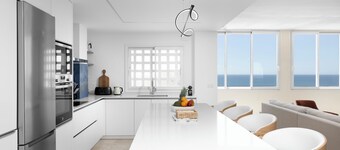 Stunning Marina Seaview Penthouse with 4 bedrooms, WiFi, AC, and parking