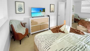 1 bedroom, iron/ironing board, travel crib, free WiFi