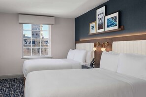 Room, 2 Queen Beds, Corner | Hypo-allergenic bedding, in-room safe, blackout curtains - The Well House Hamilton, Tapestry Collection By Hilton (Hamilton)