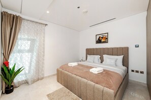 Premier-lejlighed | 2 soveværelser, mørklægningsgardiner, lydisolering