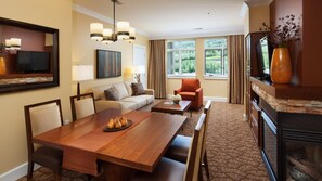 Télévision, cheminée