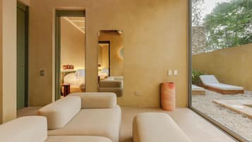 Luxury Double Room, Private Pool | Living area | Smart TV