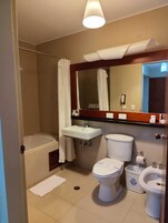 Free toiletries, hair dryer, towels, soap