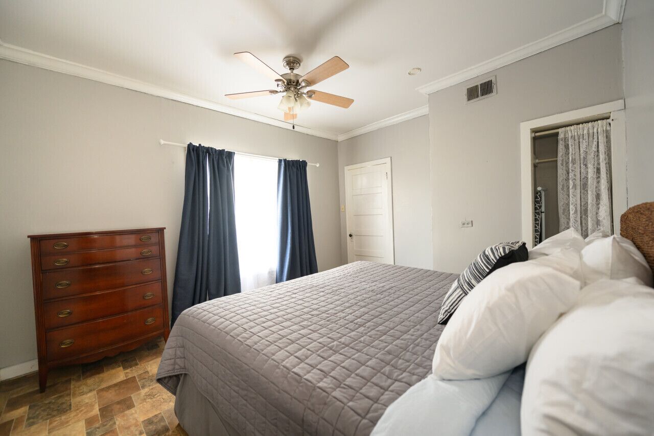 1 bedroom, iron/ironing board, travel crib, free WiFi