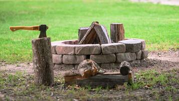 On site fire pit