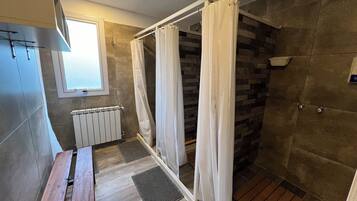 Shower, soap, shampoo