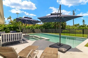 A heated pool