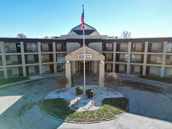 Façana frontal de l'allotjament