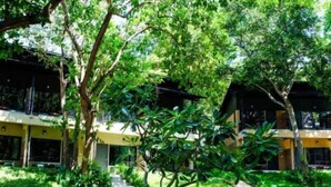 A building with multiple balconies, surrounded by lush greenery and a well-maintained lawn. - Samed Hideaway Resort (Koh Samet)