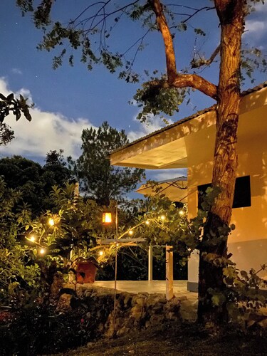 Cozy Forest Villa at City's Edge.

