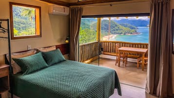 Estúdio superior, varanda coberta, vista para o mar | Wi-Fi de cortesia