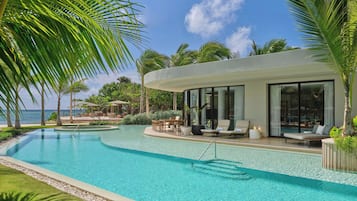 Suite, 1 Bedroom, Terrace, Ocean View | Pool | 4 outdoor pools, pool umbrellas, sun loungers