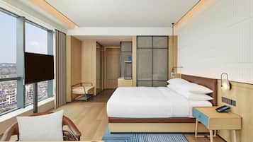 Literie hypoallergénique, couette en duvet d'oie, minibar