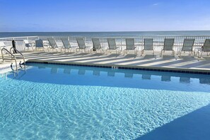 A heated pool