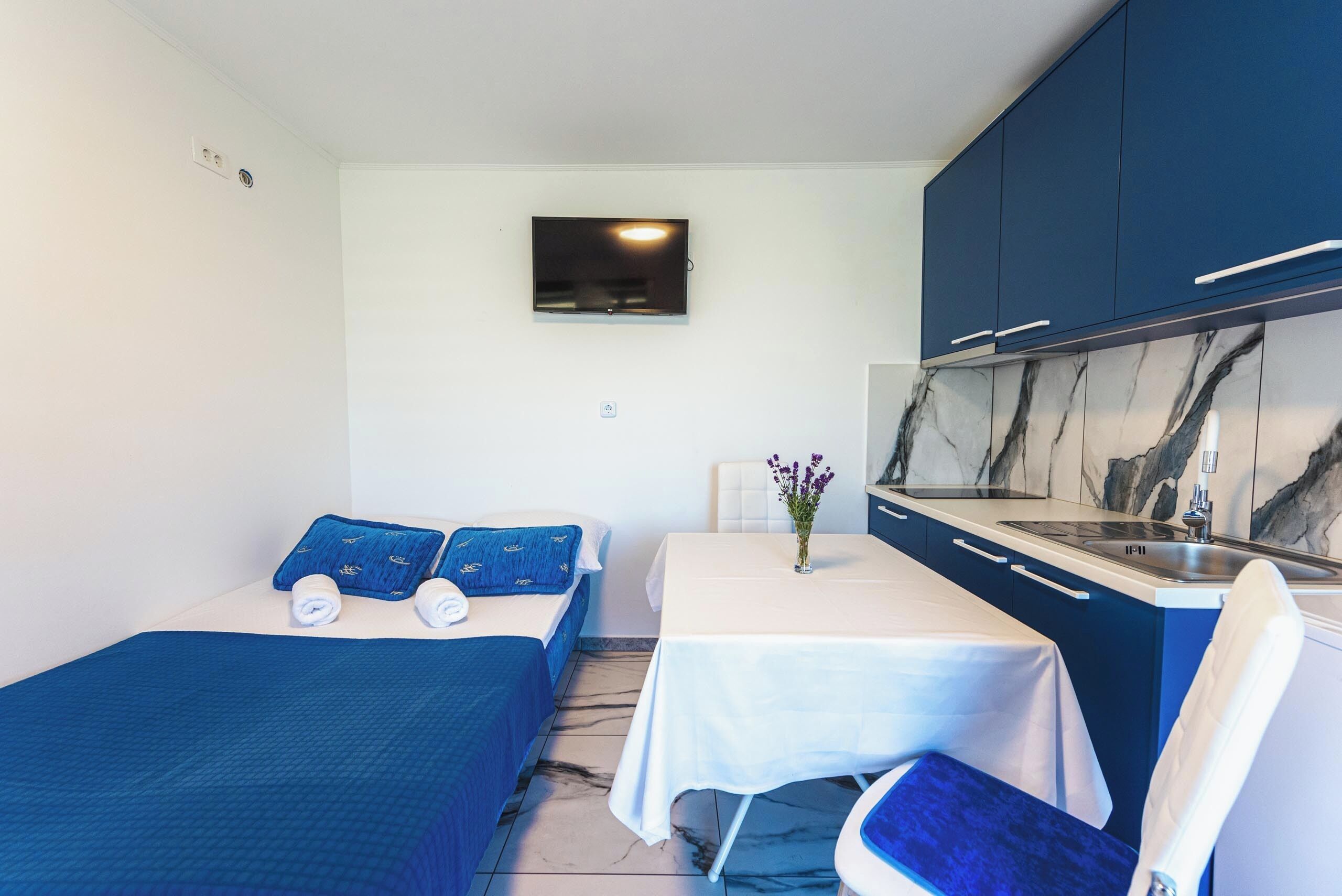 1 Schlafzimmer, Reisekinderbett, kostenloses WLAN, Bettwäsche