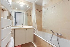 Hair dryer, towels, toilet paper