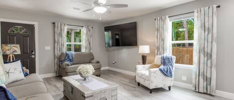 Smart TV, DVD player, video library