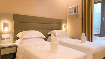 Apartemen Premium | 1 kamar tidur, selimut bulu angsa, brankas, dan kedap suara