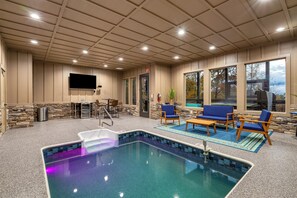Interior - Luxe Design New Build | Indoor Pool, Spa, Arcade, Firepit | Rambling Ridge Lodge (Gatlinburg)
