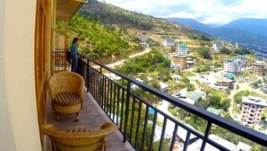 Deluxe Double or Twin Room, Balcony, Valley View | Balcony view - Hotel Oro Villa (Thimphu)