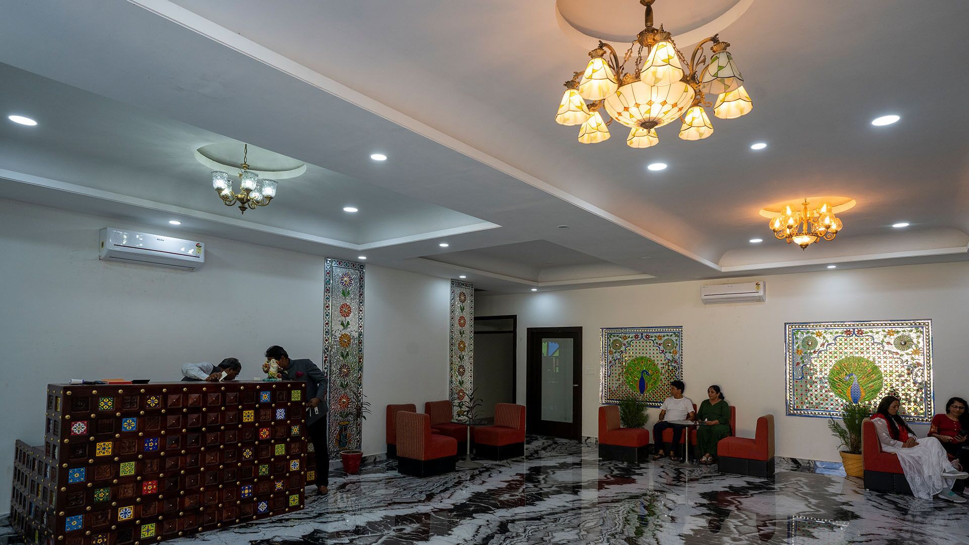 Sala de estar en el lobby