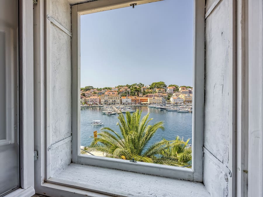 Studio Familial, climatisation, vue mer (Lasta 30 Lošinj Town Studio) | Vue de la chambre