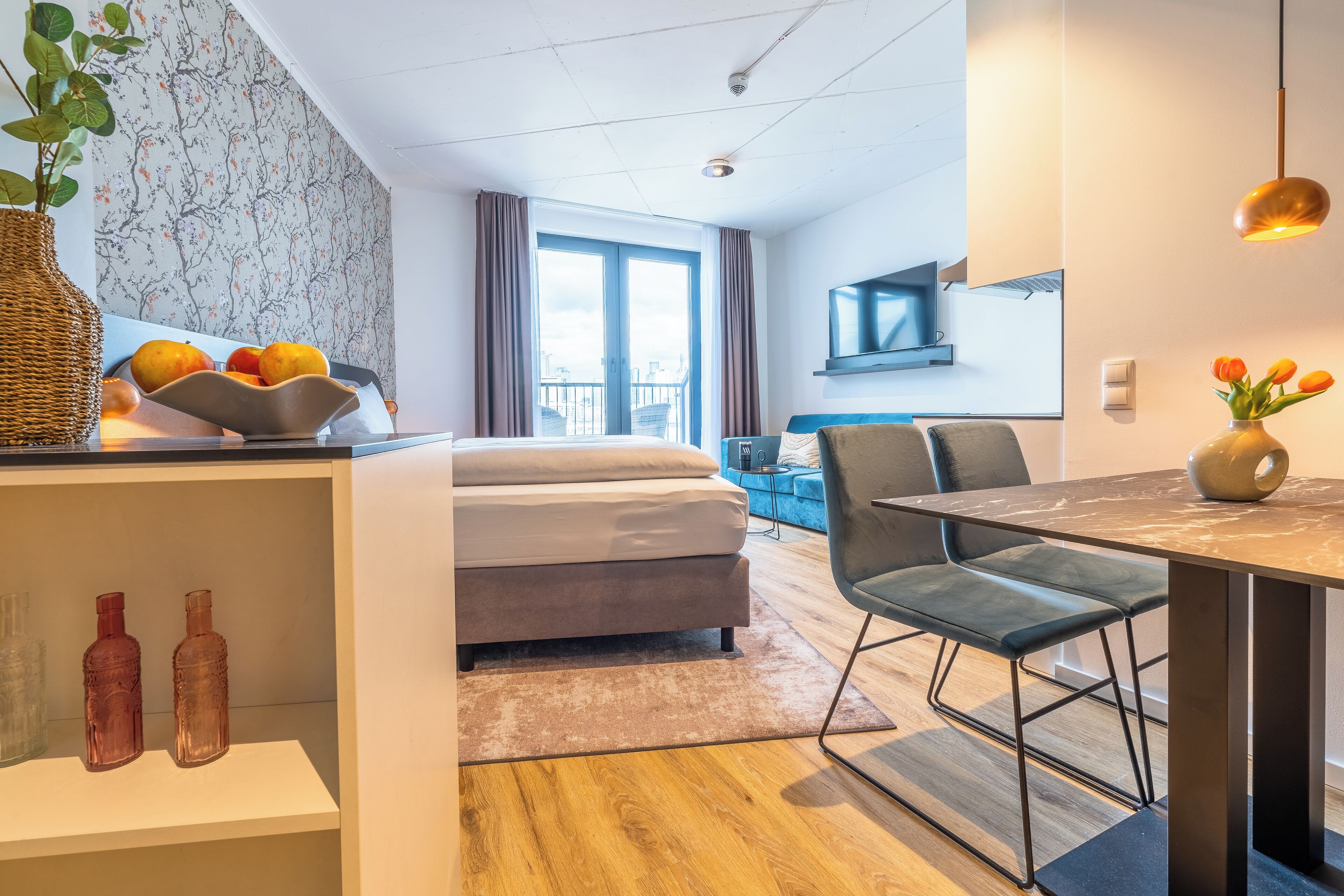 Deluxe-Studio, Nichtraucher | Schreibtisch, laptopgeeigneter Arbeitsplatz, schallisolierte Zimmer