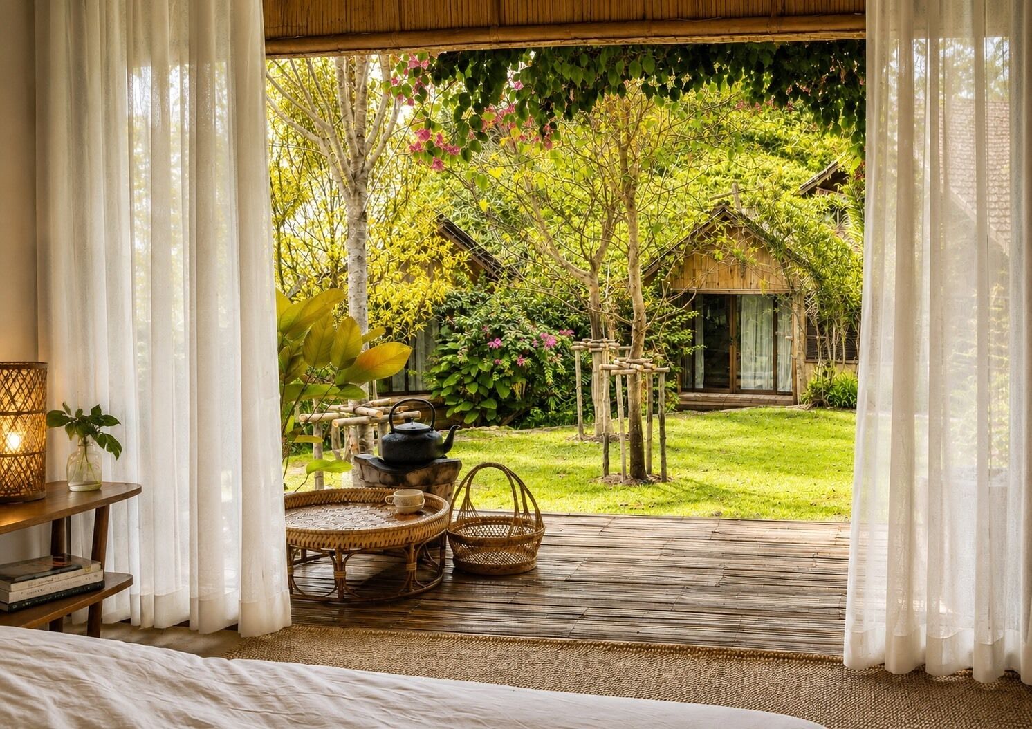 Elephants Morning With Bamboo House | Wi-Fi gratuit