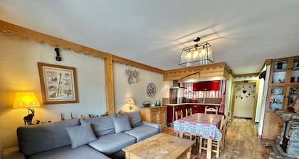 T3 Apt in Vars Center, Ideal for 6, Steps from Slopes