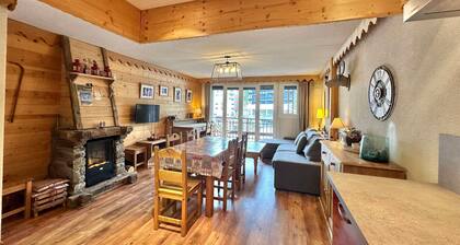 T3 au centre de Vars, proche pistes, idéal famille/amigos