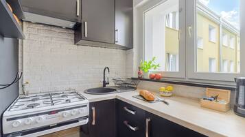 Classic Apartment, Balcony, Courtyard View | Private kitchen