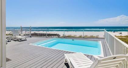 Orange Beach House East | Beach Front, Private Pool (Heated), Sleeps up to 28, Quiet Beach!