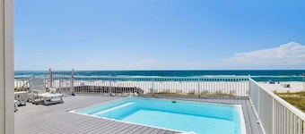 Orange Beach House East | Beach Front, Private Pool (Heated), Sleeps up to 28, Quiet Beach!
