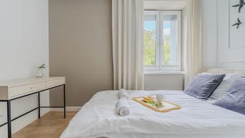 Comfort Apartment | Individually furnished, blackout drapes, iron/ironing board, free WiFi