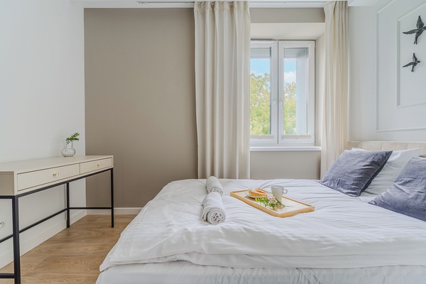 Comfort Apartment | Individually furnished, blackout drapes, iron/ironing board, free WiFi