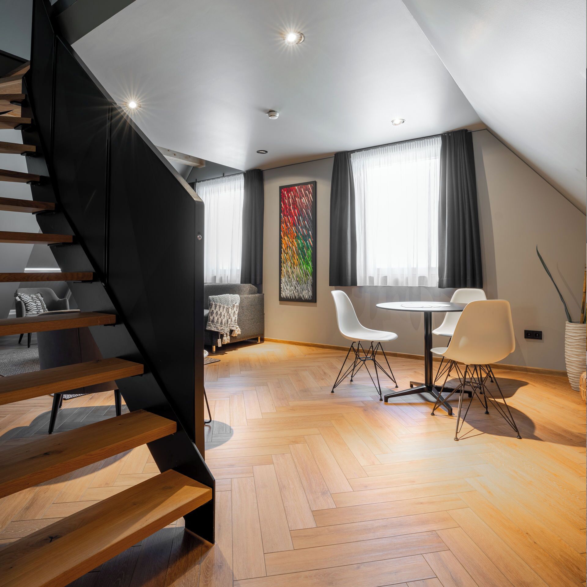 Exclusive Apartment | Living area | 27-inch Smart TV with digital channels