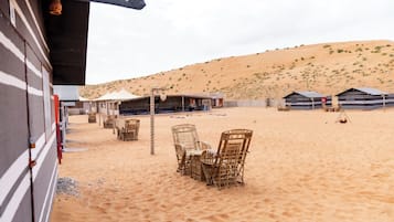 Deluxe Tent, Multiple Beds, Balcony, Desert view | 1 bedroom, premium bedding, Select Comfort beds, individually decorated