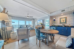 Interior - Admirals Quarters 703-New-Custom Decorated-Built-in Bunks-Beachfront-Luxury-View (Orange Beach)