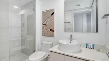 Towels, soap, toilet paper