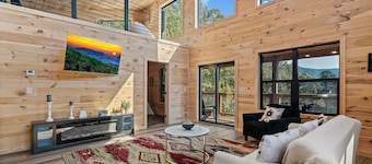Little Bear Lodge-new & private 3BR lodge in Cosby, mini golf, hot tub mtn views