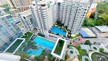 Comfort Apartment, 2 Bedrooms, City View | Balcony view