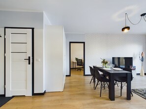 Apartment, 1 Bedroom, Balcony | Living room - Cozy Apartment With Parking by Renters (Kraków)