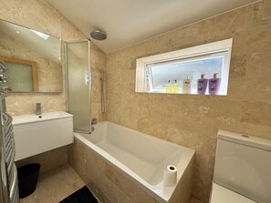 Shower, hair dryer
