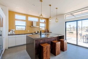 Fridge, microwave, oven, stovetop - Rancho Respiro By Homestead Modern (Joshua Tree)