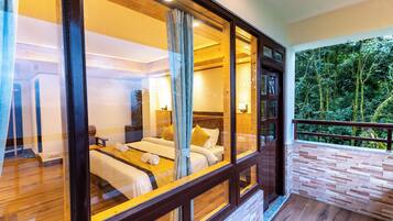 Quarto casal superior, vista para a montanha | Quartos à prova de som, Wi-Fi de cortesia